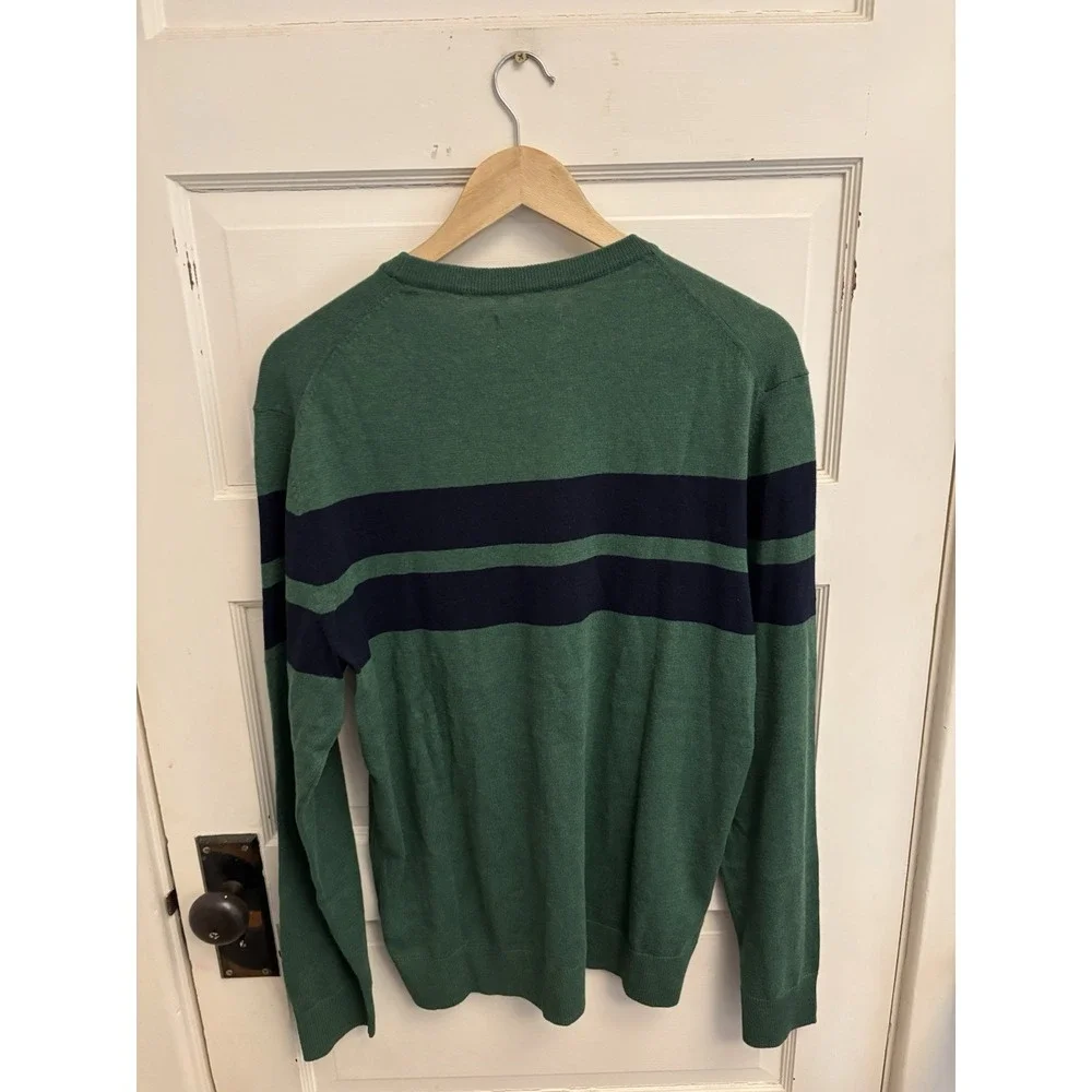 Old Navy Men's Green Navy Chest-Stripe‎ Crewneck Sweater Size M New $39.99